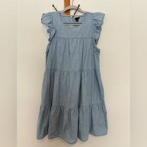 J Crew denim shift dress